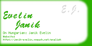 evelin janik business card